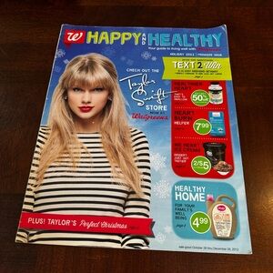 RARE Walgreens Happy & Healthy Holiday 2012 Catalog On Cover Taylor Swift